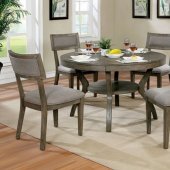 Leeds 5Pc Transitional Dining Room Set CM3387RT in Gray w/Option