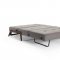 Cubed Sofa Bed in Gray Fabric w/Wood Legs by Innovation