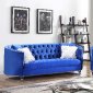 LCL-008 Sofa & Loveseat Set in Blue Velvet