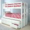Micah Bunk Bed 39995 in White by Acme w/Trundle