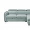 Zavala Sectional Sofa LV03190 in Light Green Chenille by Acme