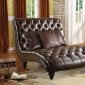 15035 Anondale Lounge Chaise w/3 Pillows in Brown by Acme
