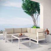 Shore Outdoor Patio Sectional Sofa 4Pc Set 2559 by Modway