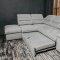Oliver Sectional Sofa in Gray Fabric by ESF w/Bed & Storage