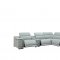 Hartley Power Motion Sectional Sofa Light Gray by Beverly Hills