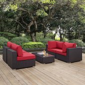 Convene Outdoor Patio Sectional 5Pc Set Choice of Color - Modway