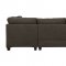 Laurissa Sectional Sofa w/Ottoman 54375 Light Charcoal by Acme