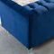 Mesmer Sofa in Navy Velvet Fabric by Modway