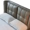 1806 Bed in Gray Leather by ESF w/Storage
