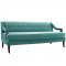 Concur Sofa in Teal Velvet Fabric by Modway w/Options