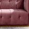 Sandy Sofa in Dusty Rose Velvet Fabric