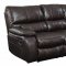 Willemse Motion Sofa 601931 Dark Brown by Coaster w/Options