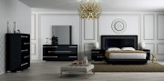 Volare Bedroom in High Gloss Black by At Home USA w/Options