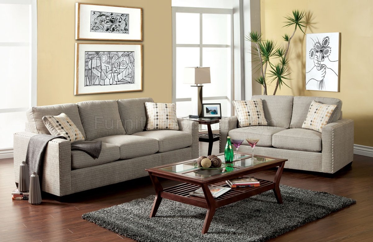 Sm3021 Wolver Sofa In Pewter Fabric W