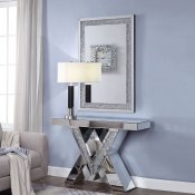 Noralie Console Table 90444 in Mirror by Acme w/Options