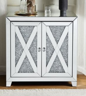 Noralie Accent Cabinet 97646 in Mirrored by Acme