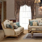 Majestic Sofa & Loveseat Set in Fabric w/Options