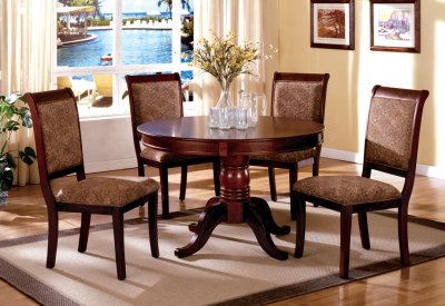 CM3224RT St. Nicholas II Dining Table 5Pc Set in Antique Cherry