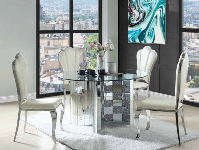 Noralie Dining Table DN00718 by Acme w/Optional Cyrene Chairs
