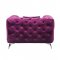 Atronia Chair 54907 in Purple Fabric by Acme w/Options