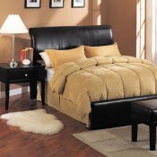 05625 Montego Upholstered Bed in Espresso Bycast PU by Acme