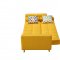 116 Sofa Bed Convertible in Yellow Fabric by ESF