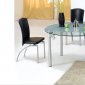 Modern Glass Top Dinette Table w/Metal Legs & Optional Chairs