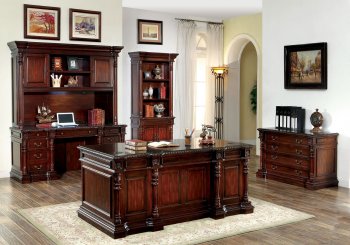 Roosevelt CM-DK6252D Rectangular Office Desk in Cherry w/Options [FAOD-CM-DK6252D-Roosevelt]