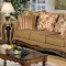 50310 Olysseus Sofa in Brown Floral Fabric by Acme Furniture