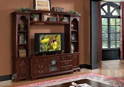 91110 Hercules Wall Unit in Cherry by Acme