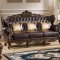 Vanessa Traditional Sofa & Loveseat Set in Bonded Leather