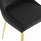 Viscount Dining Chair Set of 2 in Black Velvet by Modway