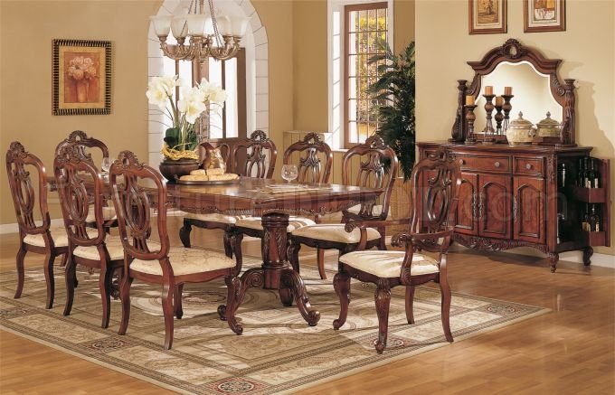 F2168 Queen Anne Style Dining Room In, Queen Anne Style Dining Room Setup