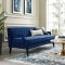 Concur Sofa in Navy Velvet Fabric by Modway w/Options