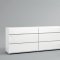 Sara Bedroom in White by ESF w/Optional Case Goods