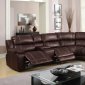 F212B Reclining Sectional Sofa in Belair Brown by Lifestyle