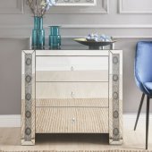 Sonia Console Table 90322 in Mirror by Acme