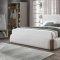 Sandro Upholstered Bed BD02470Q in White Fabric by Acme