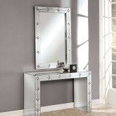 Hessa Console Table & Mirror Set 90242 in Mirror by Acme