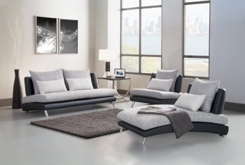 9607 Renton Sofa in Grey & Black by Homelegance w/Options [HES-9607 Renton]