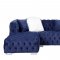 Syxtyx Sectional Sofa LV00333 in Blue Velvet by Acme