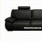 Modern Black Leather Sectional Sofa
