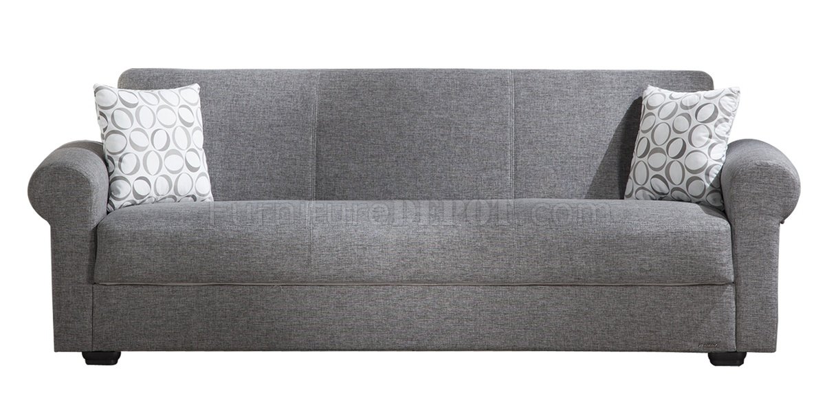 elita s diego grey convertible sofa bed