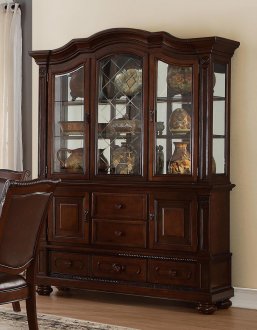 Lordsburg 5473-50 Buffet w/Hutch in Brown Cherry by Homelegance