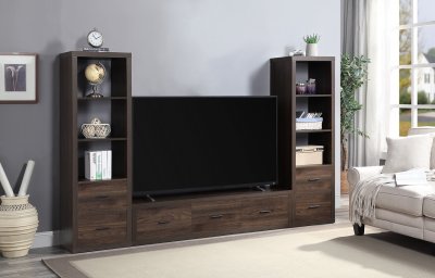 Harel Entertainment Center LV00444 in Walnut by Acme