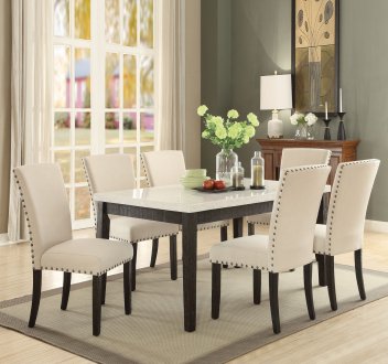Nolan Dining Room 5Pc Set 72850 in Weathered Black by Acme