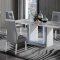 Ylime Dining Room 5Pc Set Faux White Marble by Global w/Options