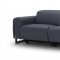 Hudson Power Motion Extended Sofa Slate Leather by Beverly Hills