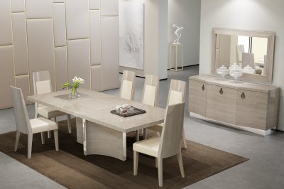 Giorgio Dining Table in Light Maple by J&M w/Optional Items