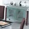 108DT&108CH Dining Table Chocolate w/Glass Top by American Eagle